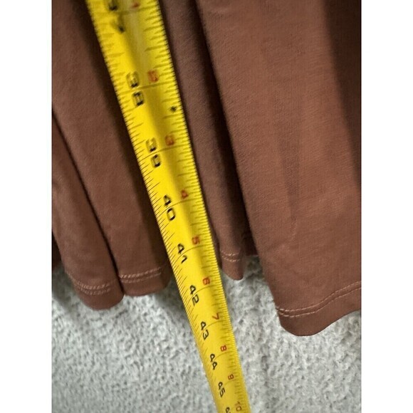 Torrid Dress Womens 3X Brown Long Sleeve V Neck Solid Wrap - Picture 4 of 10